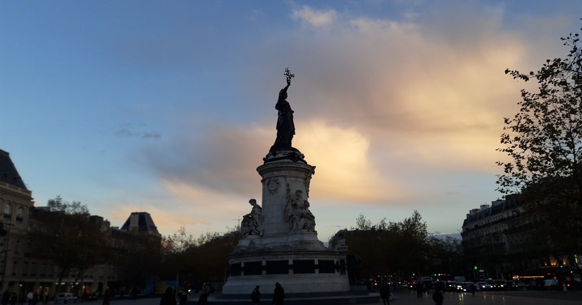 Place de la République në Paris (pamje e përgjithshme)