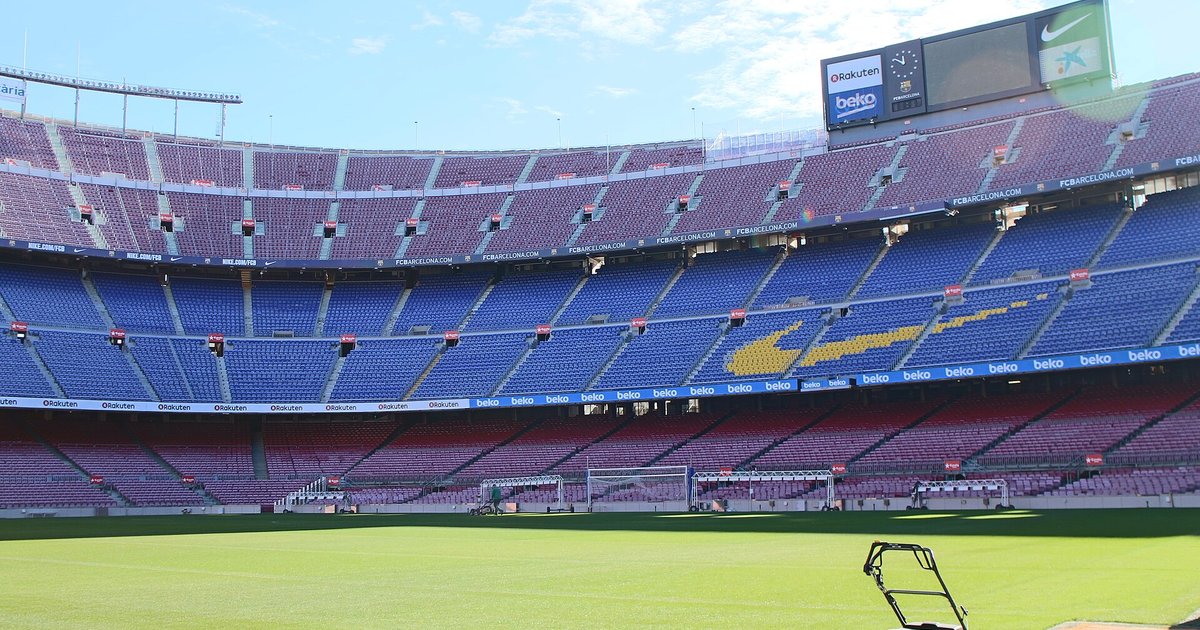 Pamje e përgjithshme e stadiumit Camp Nou në Barcelonë (foto e vitit 2017)